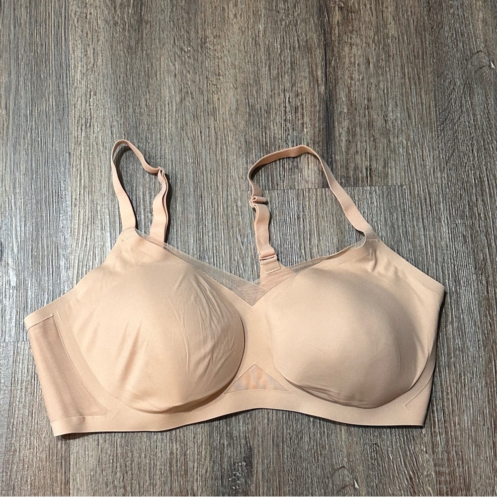 Honeylove Crossover Bra Nude Sand XL 38D/DD (E)